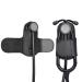 APDTEK Stethoscope Holder with Genuine Leather for Littmann Most Stethoscope Stethoscope Holder Hip Clip Holster Accessories for Scrubs for Physicians Students Nurses EMT Left-Hand (Black) Left-hand Black