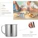 VORCOOL Kids Stainless Steel Mug 3Pcs - Extra Small Tea Coffee Camping Mugs for Unbreakable Milk Drinking - Buy Online on SooperMarket.com