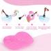 Silicone Sponge Brush Mat for Cosmetics with Suction Cup Cleaning Make Up Tool Silicone Silicone Pad for Makeup Brushes for Cleaning Makeup Brushes - Buy Online on SooperMarket.com