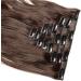 24 Curly Clip-In Hair Extensions - Light Brown Synthetic Hairpiece #24 Inch Curly - Buy Online on SooperMarket.com