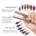 Cream Eyeshadow Stick 2-in-1 Eye Shadow Pencil Crayon with Smudger | Waterproof & Long-Lasting Eye Makeup | Midnight Black Blue Shimmer Eye Shadow Stick - Buy Online on SooperMarket.com