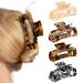 HAYHOI 4PCS Hair Claw Clips Acrylic Hair Banana Barrettes Celluloid French Butterfly Jaw Clips Tortoise Shell Grip Pin Teeth Clamp Leopard print Stylish Hair Accessories for Women Girls Larger 3.9" 1D