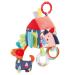 Fehn Motoric cubes Haus Color Friends - Motoric Toy Baby Activity cubes for hanging for strollers cot and baby seat - Activity cube toys for babies and children from 0+ months
