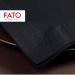 FATO Disposable Paper Napkins - 100 Pack 24x24cm Black 2-Layer FSC Certified - Perfect for Aperitifs & Cocktails - Buy Online on SooperMarket.com