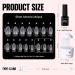 Buy Tomicca Nail Tips & Glue Gel Kit - 240pcs Soft Gel Full Cover Nail Tips for Extensions | 8-in-1 Nail Glue & UV Lamp - Buy Online on SooperMarket.com
