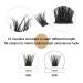 LASHVIEW DIY Eyelash Extension Kit with Cluster Lashes Glue and Tweezers - 56D#KIT 12&14mm - Buy Online on SooperMarket.com