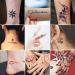 STIGMA Temporary Tattoo Kit - 10 Color Inks, 84 Stencils, DIY Body Paint and Fake Tattoos for Women and Kids - Buy Online on SooperMarket.com