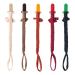 Symbolife Pacifier Clip for Boys Girls Pacifier Holder Leash Boho Plastic Clips Handmade Braided Cotton Unisex Baby Shower Birthday Gift Christmas Gift Mixed Color 2