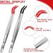 Bcowtte Curved Rubber Tip Tweezers - 2 Pack Stainless Steel Laboratory & Jewelry Making Tools for Precision - Buy Online on SooperMarket.com