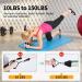 Himaly Resistance Bands Set 5 Heavy-Duty Tapes (100lbs/150lbs) with Handles & Ankle Straps for Strength Training Yoga and Pilates - Optimal for Resistance Training - Buy Online on SooperMarket.com