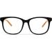 Shop GQUEEN Large Frame Horn Glasses - Stylish UV400 Fake Nerd Glasses for Men & Women - Black Brown - Buy Online on SooperMarket.com