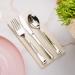 300 Plastic Silverware Set - Disposable Cutlery Utensils - Heavy Duty Bulk Flatware Set Silver - 100 Forks, 100 Spoons, 100 Knives - Buy Online on SooperMarket.com