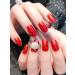 Kalolary 20PCS Red Nail Adhesive Wraps for Gel Polish - Self-Adhesive Stickers with UV/LED Lamp Required - Buy Online on SooperMarket.com