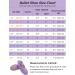 Seaur Girls' Glitter Sequin Satin Ballet Shoes - Leather Sole Dance Shoes for Kids 23-35 EU - Purple D02 Canvas - Buy Online on SooperMarket.com