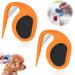 Yeahboom 2 Pet Knotting Comb de-filtered knife cat de-filzer with steel blade de-filtered ridge for dogs new de-filtered cat with steel blade perfect for removing impacts orange-2