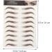Baluue 9 Sheets Realistic Fake Eyebrows Eyebrow Stickers Waterproof Hairlike Eyebrows Brown - Buy Online on SooperMarket.com