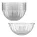 Clear Plastic Serving Bowls, 150 Oz. 4 Pack - Round Disposable Bowls, Punch Bowl, Party Bowl, Chip Bowl Containers - Great for Candy, Salads, Parties, & Serving Food - Large Salad Bowl Dish for Eating 4 ct (150oz)