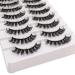 Losha DD Curl Russian Strip Lashes 10 Pairs Pack | Fluffy False Eyelashes | D02 Russian Strip Lashes-DD Curl - Buy Online on SooperMarket.com