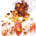 Thanksgiving Decor4 Colors Maple Leaf Nail Art Sequins Maple Leaf Nail Glitters Stickers Autumn Nail Sequins for Nail Art - Buy Online on SooperMarket.com