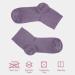 Cosyfeel Women Loose Diabetic Socks | 4-Pack Neuropathy Ankle Socks for Ladies | Super Soft Eco-Friendly Bamboo Material | Durable with Seamless Toe | Multicolour Patterns | 4 Seasons 7-9 1/2 CHALK VIOLET - Buy Online on SooperMarket.com