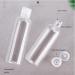 10 Piece Transparent Travel Bottles Set - Refillable Liquid Containers for Lotions & Shampoo with Funnels (50ml & 100ml) - Safe Travel Accessories - Buy Online on SooperMarket.com