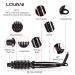 LOVANI Mini Travel Hair Curling Iron Brush - Dual Voltage 3-in-1 Ceramic Ionic Curler for Short Hair with Anti-Scald Protection & Travel Bag - Buy Online on SooperMarket.com