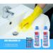Drain and Plug Unblocker Effectively Removes Blockages Liquid Cleaner for Blocked Drain Pipes in Sinks or Shower Traps -2 x 350ml & 12 Pack Drain Sticks - Buy Online on SooperMarket.com