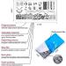 Geometric Nail Stamping Plates Set - 4Pcs Nail Templates for Art Stamping Kit - Buy Online on SooperMarket.com
