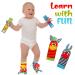 Yorgewd 4 Pack Baby Rattling Toys Soft Plush Development Gifts for Newborn Girls & Boys | International Shipping - Buy Online on SooperMarket.com