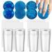 saijer Nail Art Stamper 4 PCS Silicone Nail Art Stamper With Scrapers 8 PCS Nail Art Stamping Plates Transparent Jelly Nail Stamp Manicure Tools Nail Plates Soft Stamper for DIY Nail Art Design
