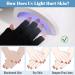 OYANIMO 2 Pairs UV Gloves for Gel Nail Lamp - Professional UPF50+ Protection Gloves for Manicures - Fingerless Anti UV Gloves for Nail Art & Skin Care - Buy Online on SooperMarket.com