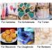 Edible Glitter Set - 12 Colors Tasteless Glitter Powder for Cakes Drinks & Chocolates | 3G Pack - Buy Online on SooperMarket.com