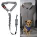 Beaface Headrest Dog Car Seat Belt Pet Car Seat Belt Lead Adjustable Elastic Car Harness Seat Belts for Dogs Cats Pets in Car Strong Nylon Bungee Buffer Dog Car Harnesses (Grey)