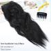 KooKaStyle Invisible Wire Hair Extensions - Long Wavy Secret Hairpiece | Adjustable Size, 4 Secure Clips, 24 Inch, Black - Buy Online on SooperMarket.com