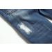 KIDSCOOL SPACE Baby Girl Boy Slim Jeans | Elastic Band Ripped Denim Pants 6-12 Months Blue-2047 - Buy Online on SooperMarket.com