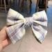 Large Hair Bows for Women Big Bow Hair Clips Plaid Fabric Hairpin Elegant French Hair Barrettes for Thick and Fine Super Fairy Hair Accessories for Women Girls (Blue Purple) - Buy Online on SooperMarket.com