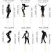 Blumomon 30pcs Jazz Cupcake Toppers Dance Party Cake Decoration Black Glitter Tap Dancers Cupcake Picks Music Dancer Cupcake Picks for Birthday Parties Wedding Party Decorations Disco-4 - Buy Online on SooperMarket.com