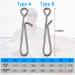 Dr.Fish 50 Pack Stainless Steel Quick Change Fishing Clips - Fast Snaps for Lures and Baits | Downward Opening | Freshwater | 1-22LB - Buy Online on SooperMarket.com