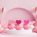 PRECUT Pink Love Heart Cupcake Toppers Valentines Day Edible Cake Topper Edible Valentine Cake Decorations Proposal Decorations Engagement Cake Decoration Anniversary Cake Toppers (24) - Buy Online on SooperMarket.com