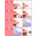 Kalolary 32PCS Cured Gel Nail Polish Strips Adhesive Full Wrap Gel Nail Art Sticker Waterproof Gel Nail Wrap Stickers with Nail File and Stick(UV/LED Lamp Required) (Pink Transparent) - Buy Online on SooperMarket.com