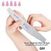 25 Pcs Washable Double Sided Nail Files | 100/180 Grits Emery Boards for Acrylic, Gel Nails | Professional Nail Styling Tools for Home and Salon - Buy Online on SooperMarket.com
