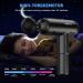 Deep Tissue Massage Gun for Athletes | 20 Speed Muscle Massager with 8 Replacement Heads and Side Screen - Buy Online on SooperMarket.com