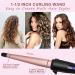 Curling Wand 13-25MM Curling Tongs Tapered Curling Iron with Adjustable Temperature Professional Hair Curler with Glove Dual Voltage - Buy Online on SooperMarket.com