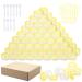 100 pieces of jaws 5ml empty can mini clear cremal trial transparent cremeglas cosmetic bottle container with screw cap rice set used for lip balm lotion yellow 100 pieces yellow