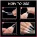 600PCS Clear Short Stiletto Nail Tips - Acrylic False Nail Tips for Salons & DIY Nail Art - 10 Sizes - Buy Online on SooperMarket.com
