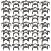 EXCEART 100 Pcs Five Claw Nail Leather Rivets Star Rivets for Leather Diy Cloth Material Degreasing Jacket Blackx2pcs 1.2X1.2CMx2pcs - Buy Online on SooperMarket.com