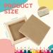 10 Pack 6x6 Wood Panel Boards for Crafts & Painting | Unfinished Blank Wooden Canvas Cradled Panels for DIY Art Projects | Ideal for Oils, Acrylics, Pouring Arts - Buy Online on SooperMarket.com