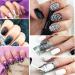 Dokpav 144 Pcs Nail Vinyl Stencils Set - 72 Unique Designs for Nail Art Decoration | DIY Nail Design Tools Decals - 24 Sheets - Buy Online on SooperMarket.com