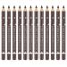 Go Ho 12 PCS Dark Brown Eyebrow Eyeliner Pencil Set, Waterproof Eyebrow Pencil,Long-lasting Sweat-proof Eyeliner Makeup Brow Tint Pen(Dark Brown) 12PC Dark Brown Eyebrow Pencil