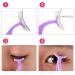 60-Piece Plastic Eyelash Extension Tweezers - Purple False Eyelash Applicator Tool for Lash Application and Removal - Buy Online on SooperMarket.com